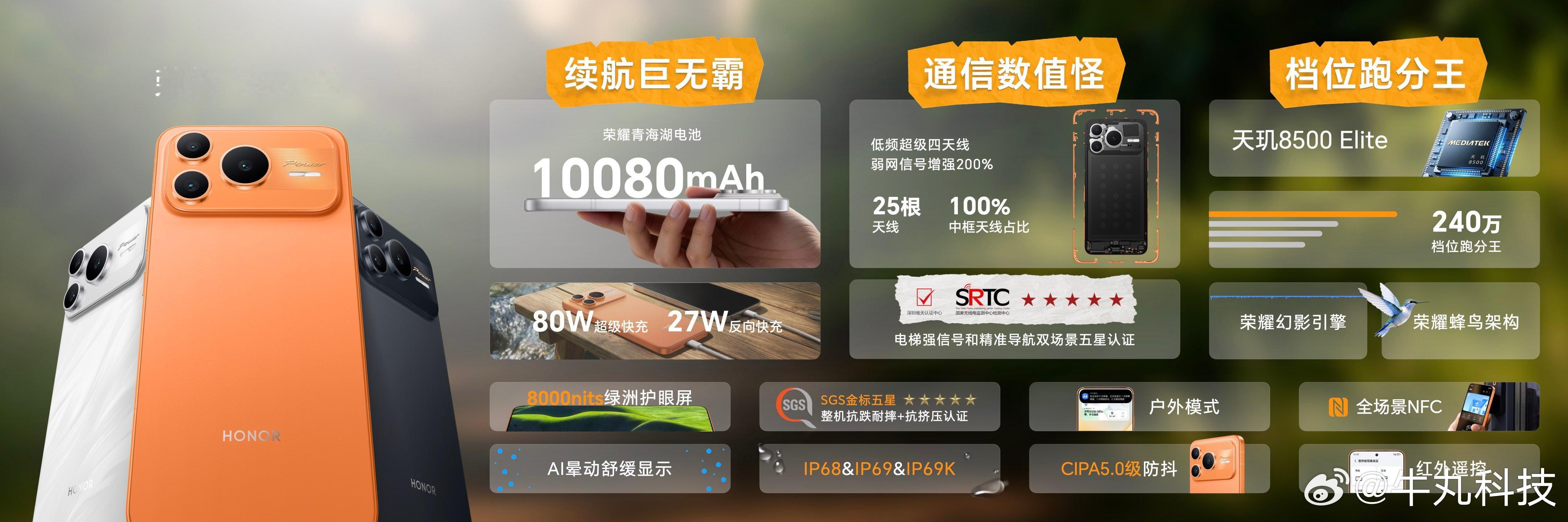 荣耀Power2正式发布！以“Super Power”越级配置，致敬每一位户外探