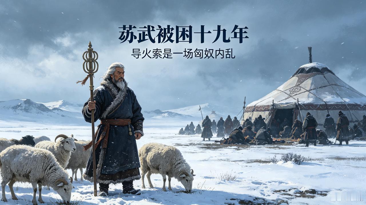 历史课本没细说的苏武被扣北海牧羊原因:      自己人掺和人家的内乱啦。

公