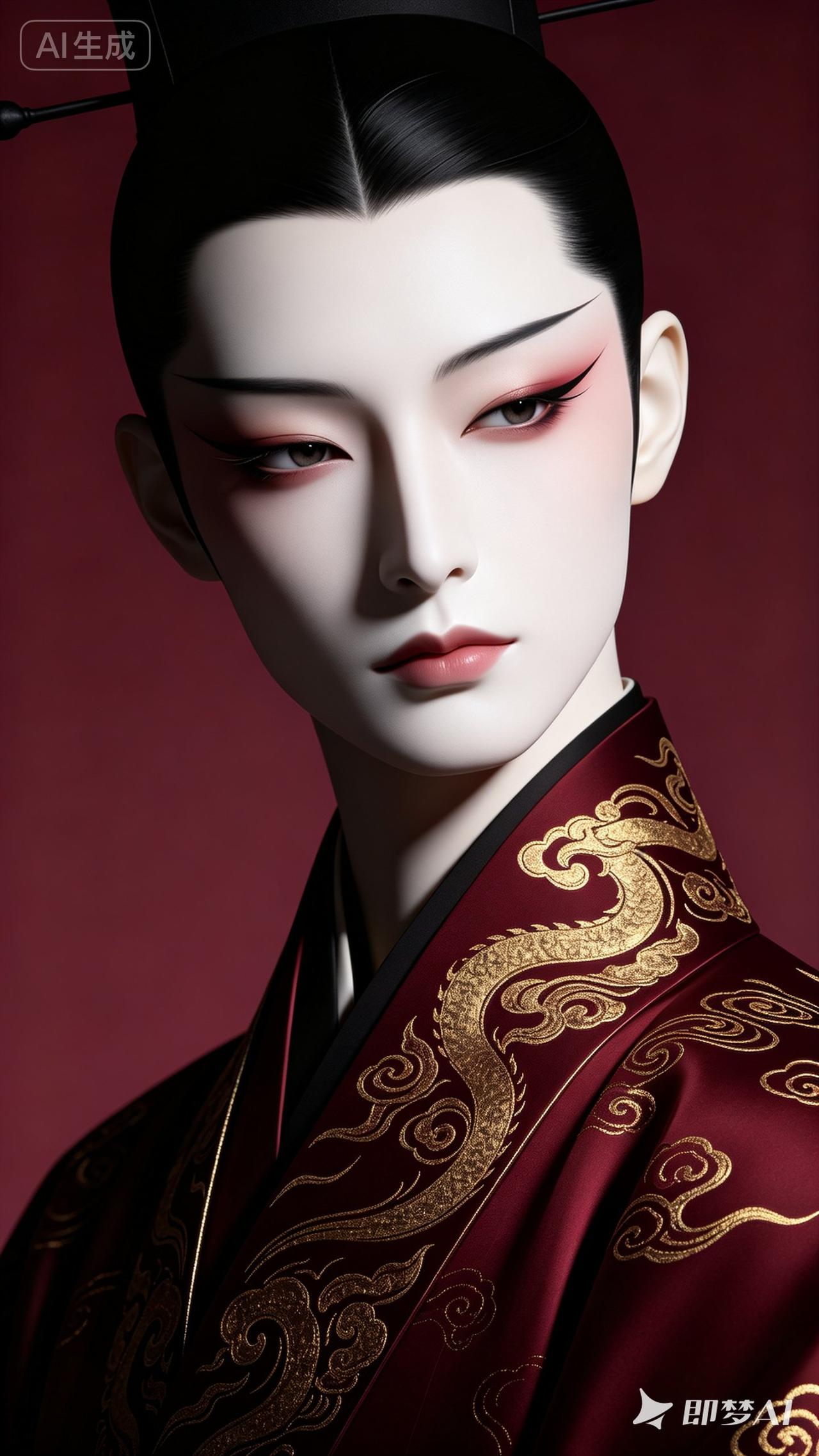 古风美人，红妆华服，韵味十足