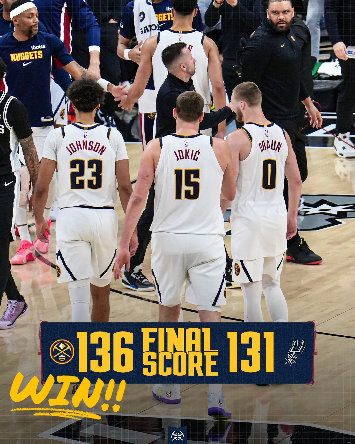 掘金最近有点强啊😧😧NBA掘金战胜马刺