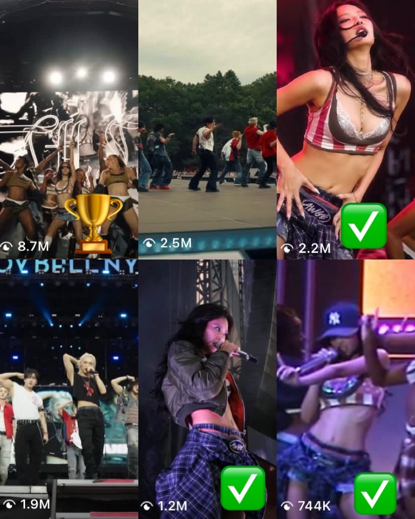 到目前为止 在纽约Gov Ball 2026 音乐节官方 IG 账户上观看次数最