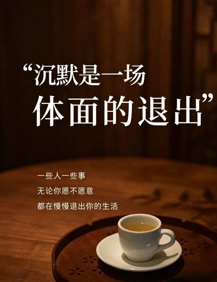 今年流行一个新词，叫“沉默断交”。意思是.不删除，不拉黑，不联系；不争吵，不撕破