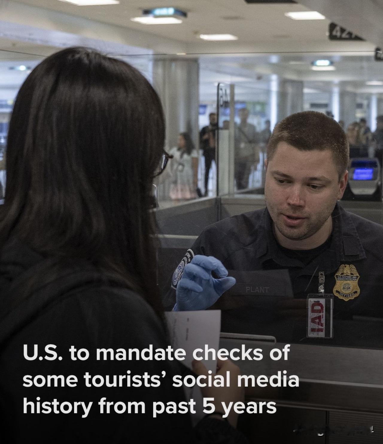 【美国入境】美国当地时间今天（12月10日），美国海关与边境保护局（CBP）宣布