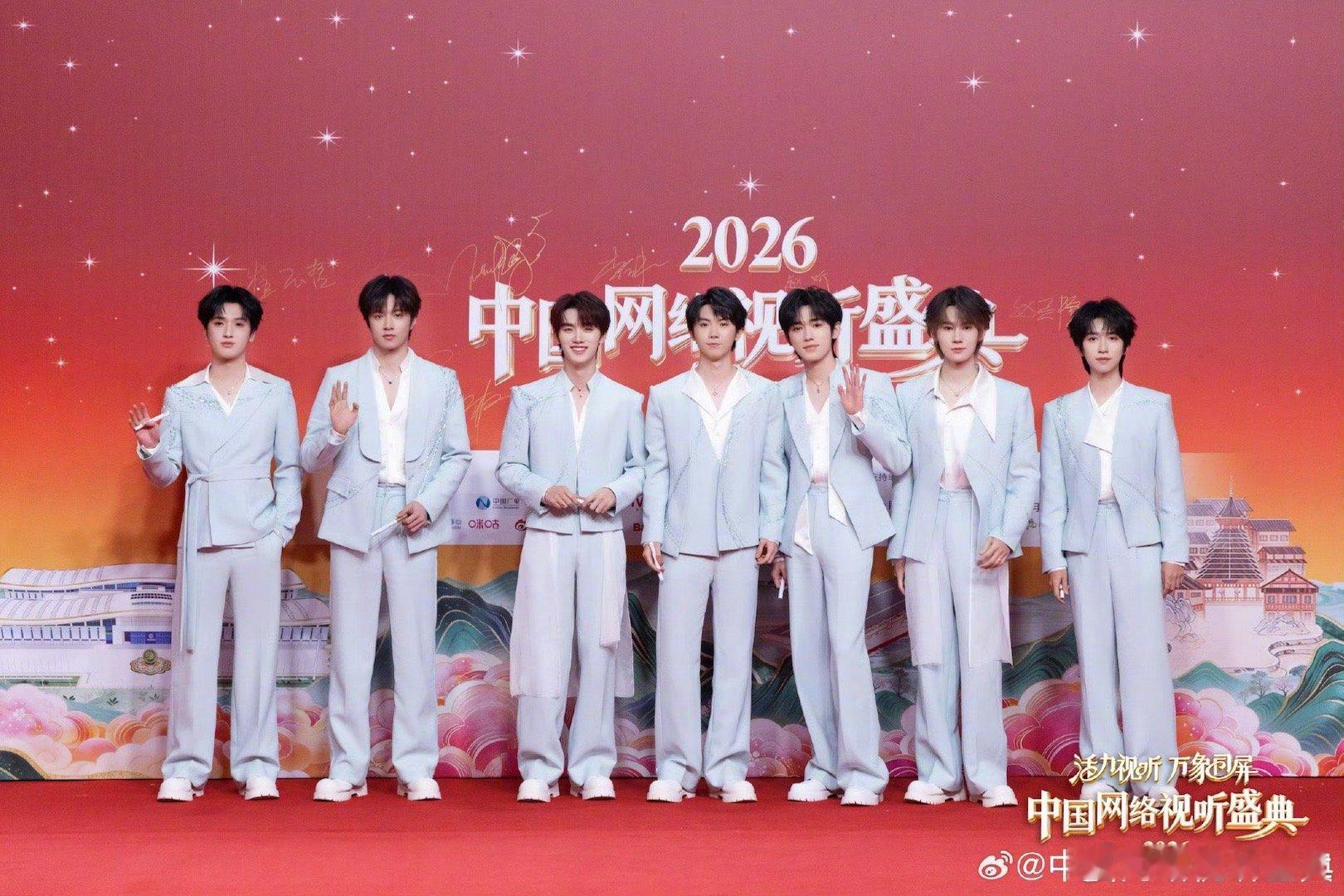 时团视听盛典红毯七个弟弟太帅了吧～