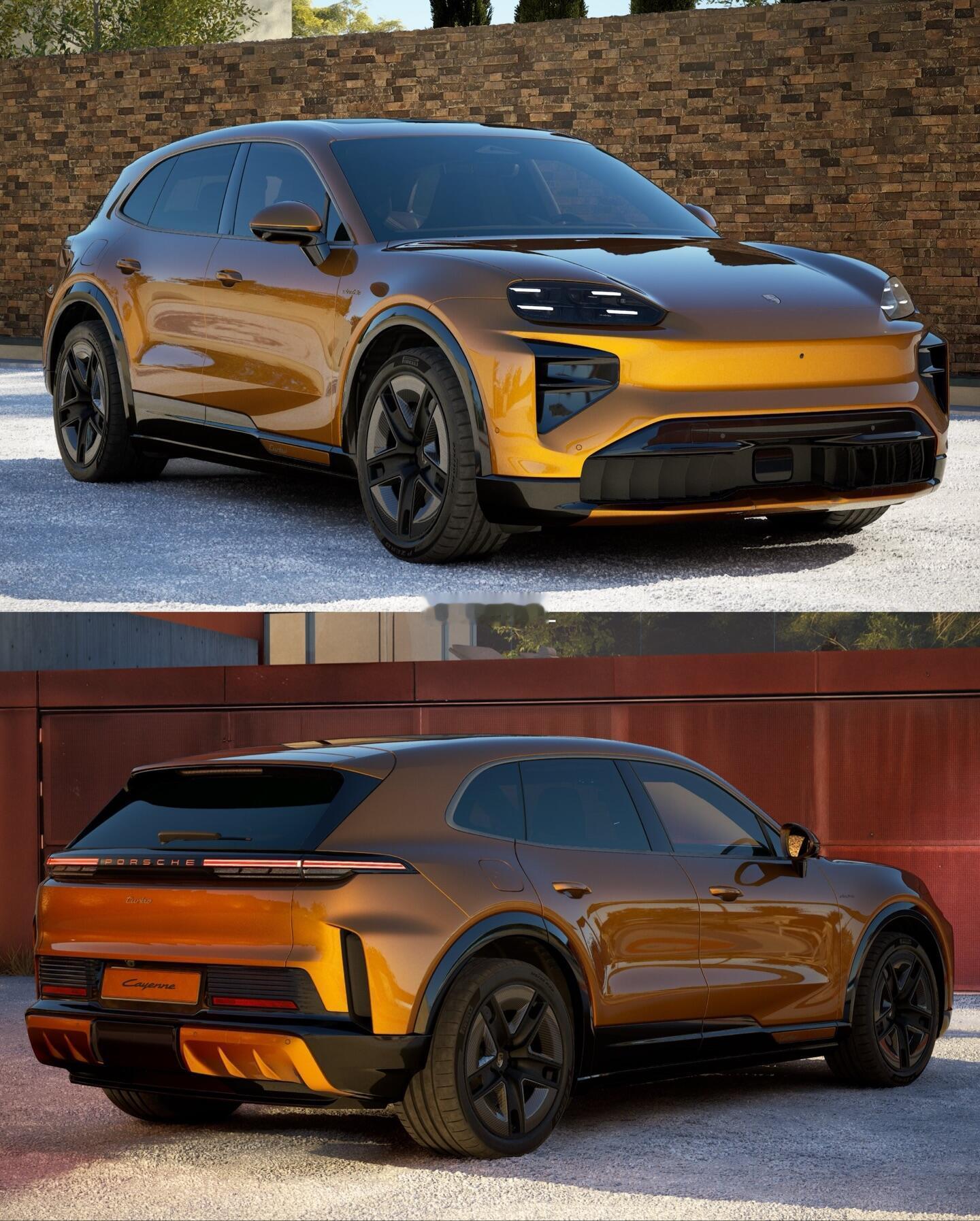 保时捷卡宴EV，太帅了 