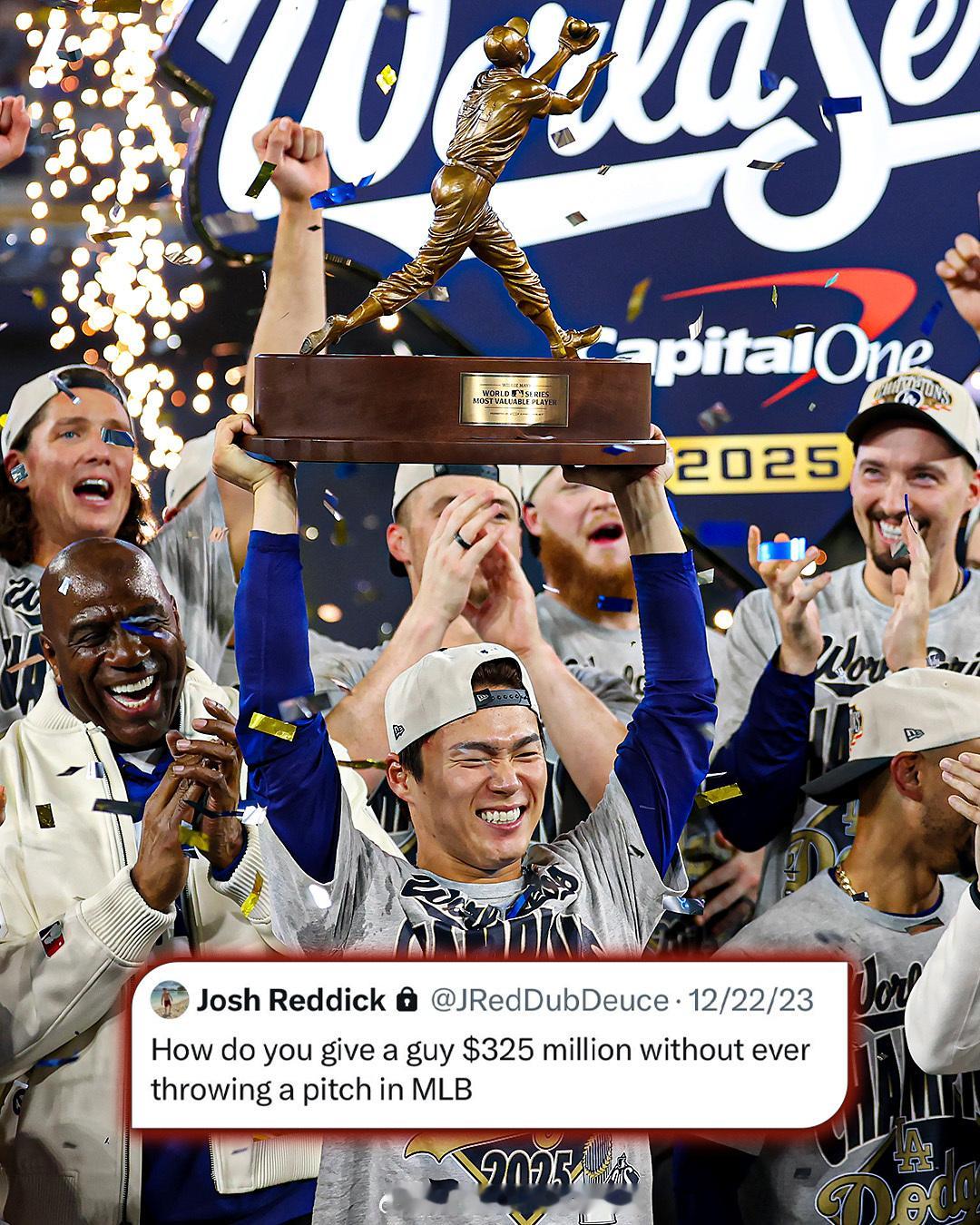 MVP山本由伸世界大赛的表现，把黑粉干锁推了。[笑cry][流鼻血]世界大赛系列