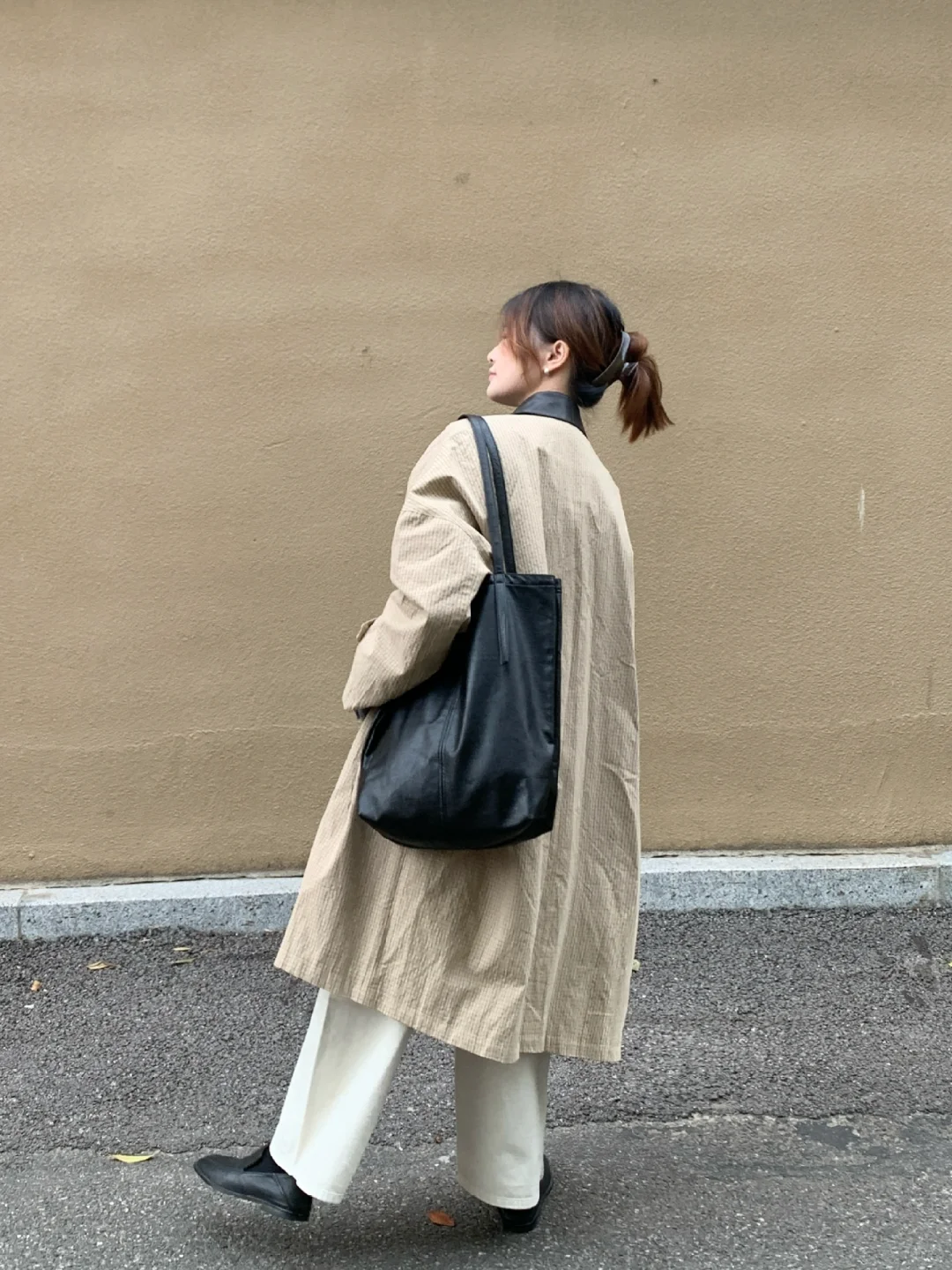 风衣带来的韩系时髦感🧥