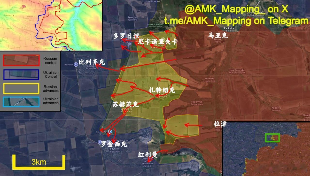AMK更新罗金西克局势来源：AMKmapping俄乌局势新进展俄罗斯对乌全境实施