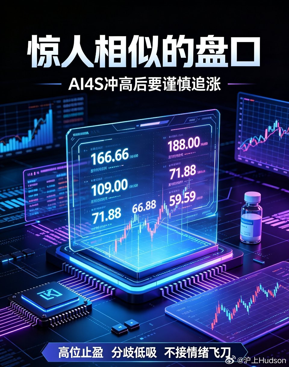 易中天大跌罕见集体盘口暗语！AI4S齐刷刷对子顶，市场节奏已经写死今天上午的创新