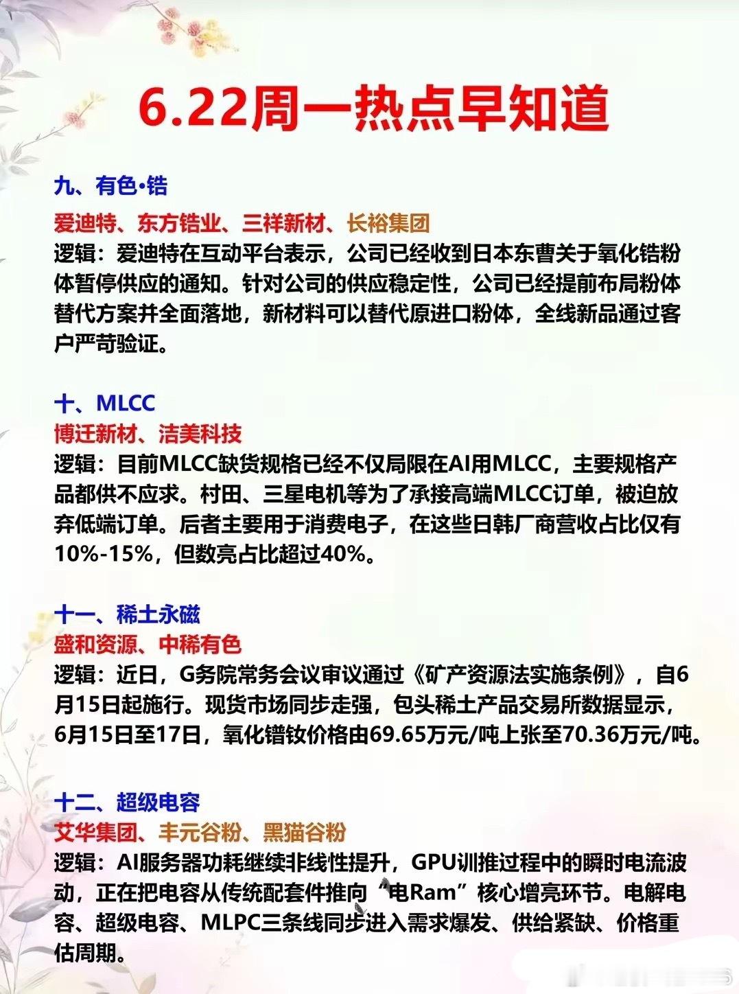周一十二大赛道全线催化，算力与上游材料共振开启结构性行情周一盘面覆盖PCB、创新