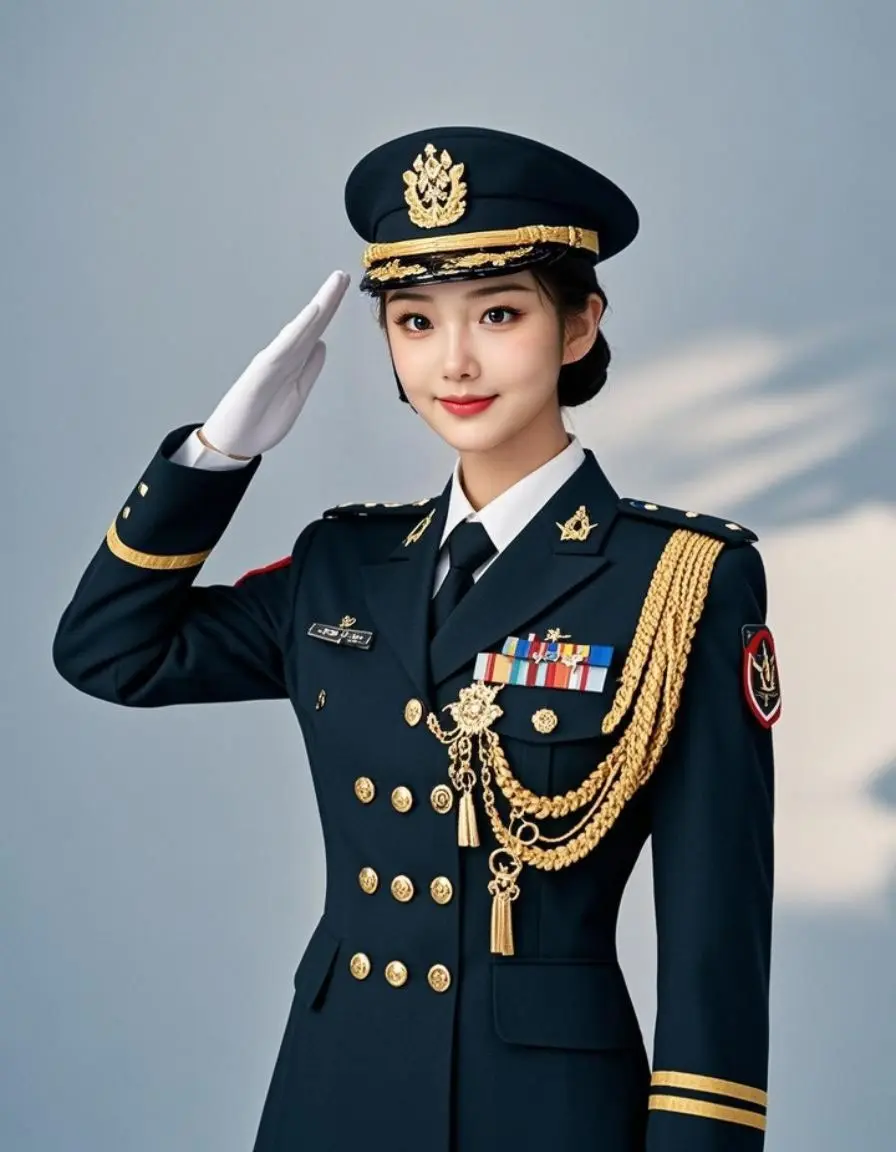 AI敬礼英姿