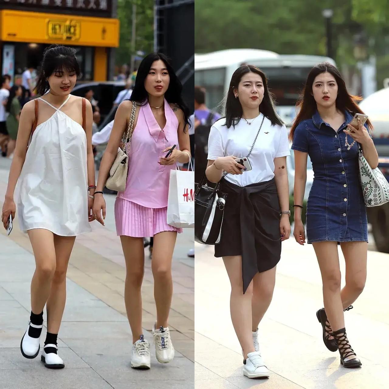 街拍美女-姐妹双飞把街逛第4季
时尚、青春、活力、养眼……
世间美女千千万，到底