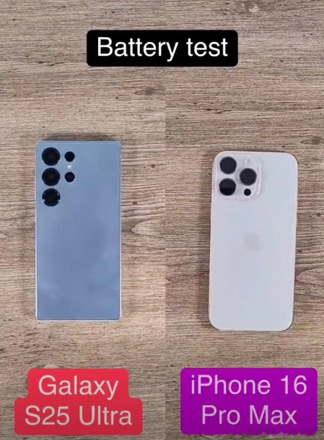 观看同一个4K视频，三星Galaxy S25 Ultra和iPhone 16 P