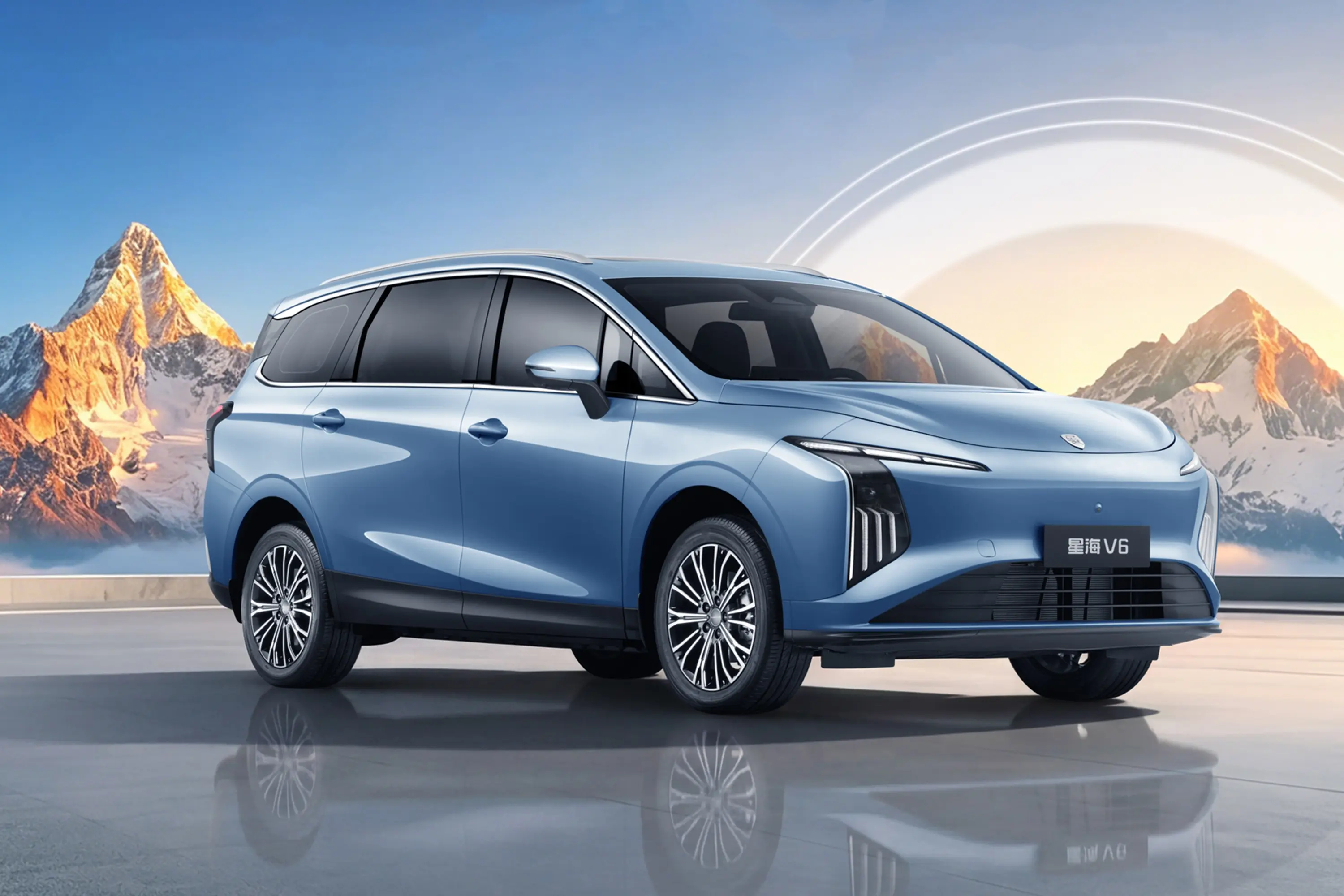 星海V6的外观还挺有设计感的✨🚗走行云流水的仿生路线，把SUV的挺拔感、MPV