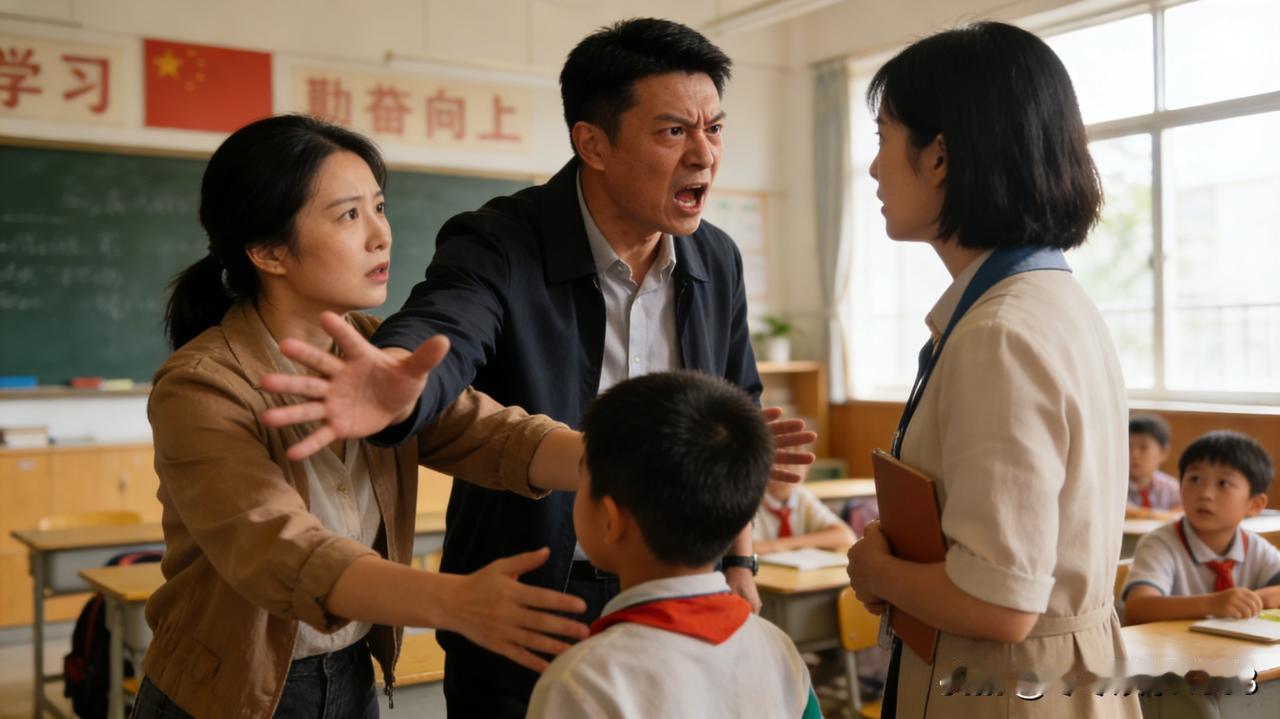 家长维护孩子在办公室拍桌逼老师道歉的新闻，撕开了教育生态的一道口子。老师依规惩戒