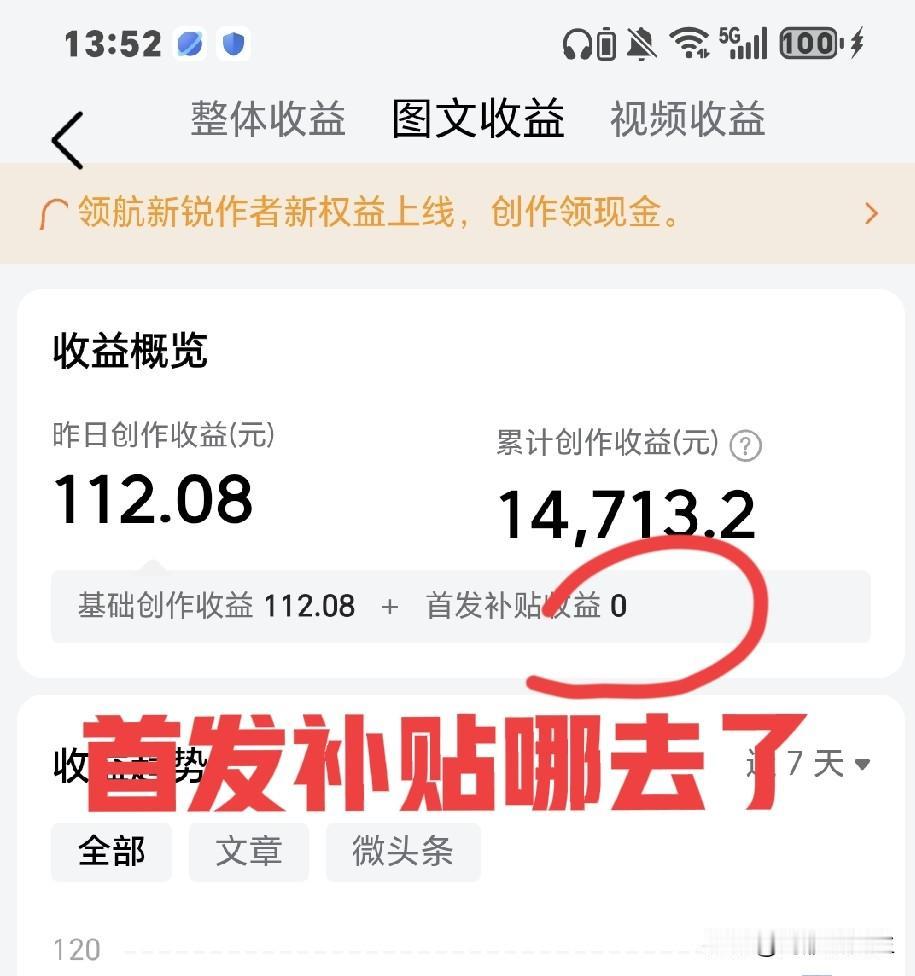 同志们，这首发补贴是彻底没有了，连续5天都是0，这到底是啥情况？首发补贴没了，但