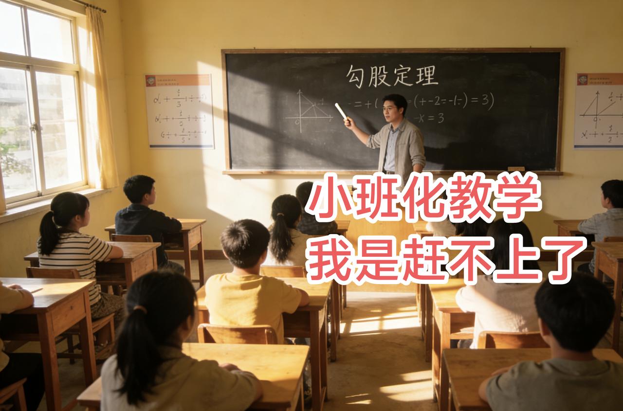 多少老师翘首以盼小班化教学啊？但这样的好事，我是赶不上了，至少最近几年，我们这里