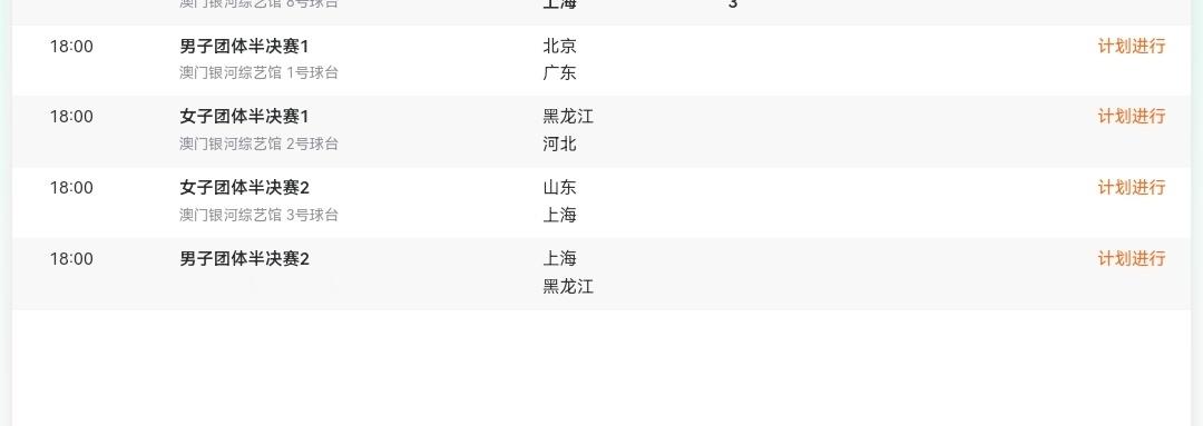 紧急通知 全运会官网刚刚刷新 晚上四场比赛同时18点开打北京对阵广东 最新1号台