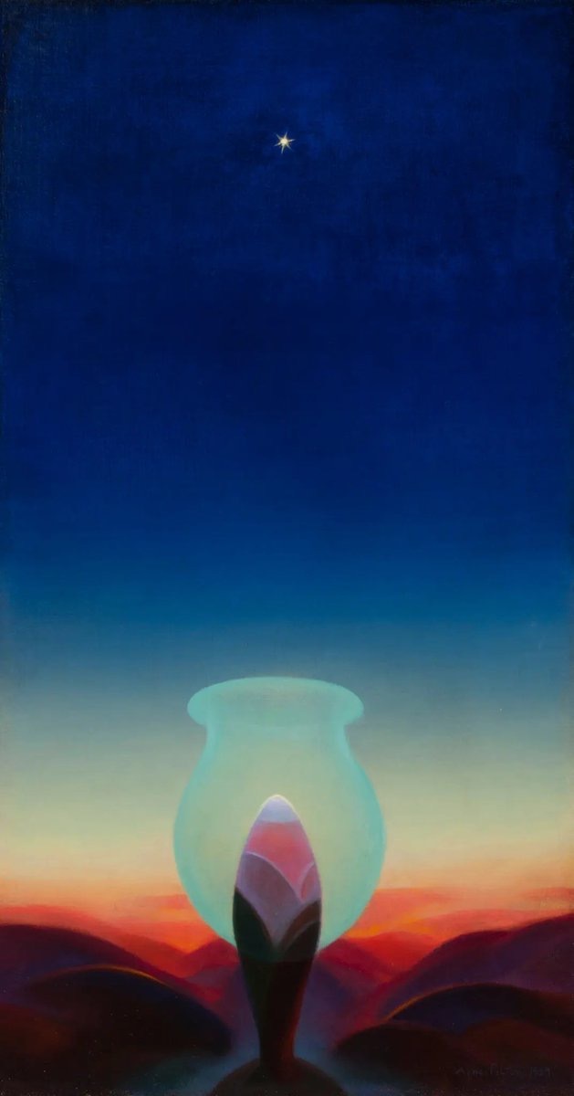 Agnes Pelton（1881-1961）美国女画家，父母都是美国人，母亲F