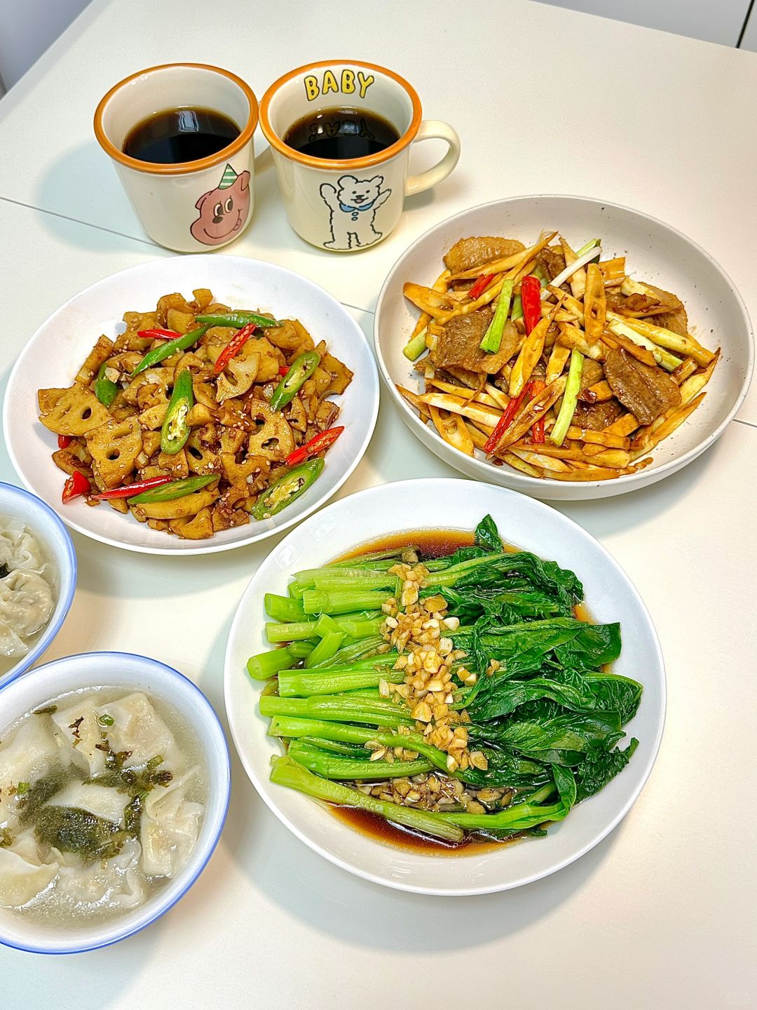 二人食｜竹笋炒肉➕酸辣藕丁✨好好吃