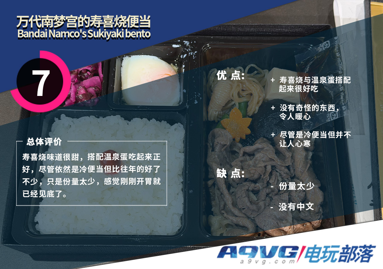 今天又来万代南梦宫本社蹭饭吃了，惯例的便当评测：吃的是寿喜烧便当，寿喜烧味道很甜
