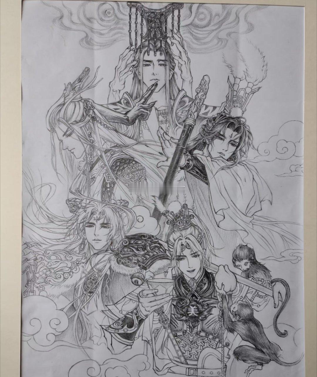 光与夜之恋万有引力和我爱你重拾画笔，笔下是心动的男主。光与夜之恋发丝、冠饰、长枪
