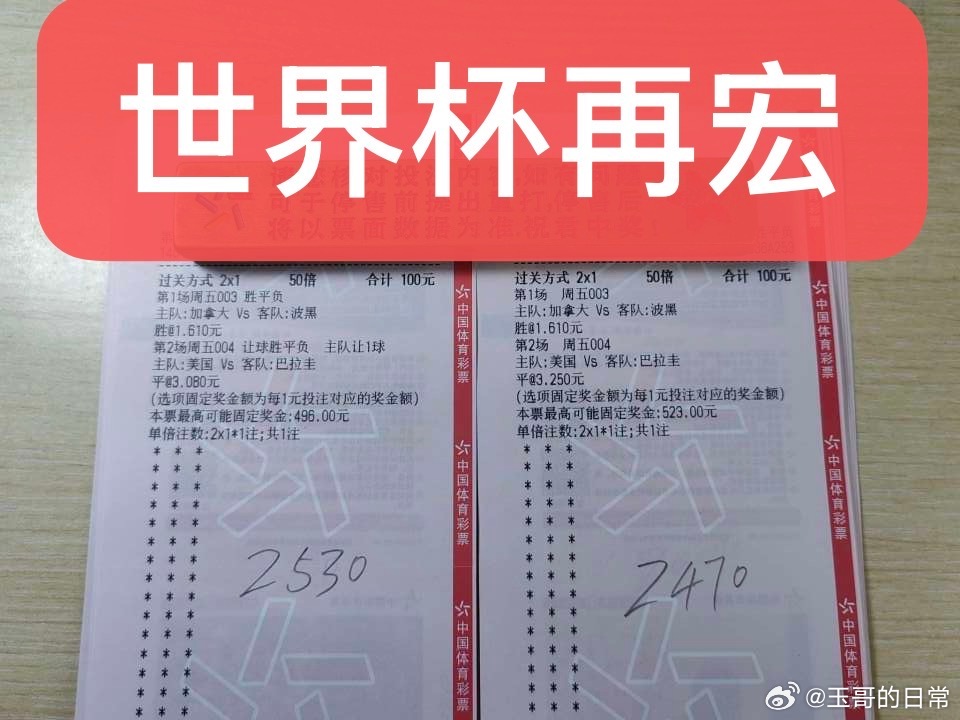 6 月 12 日：世界杯连宏方向加拿大 VS 波黑 盛美国 VS 巴拉圭 爽萍；