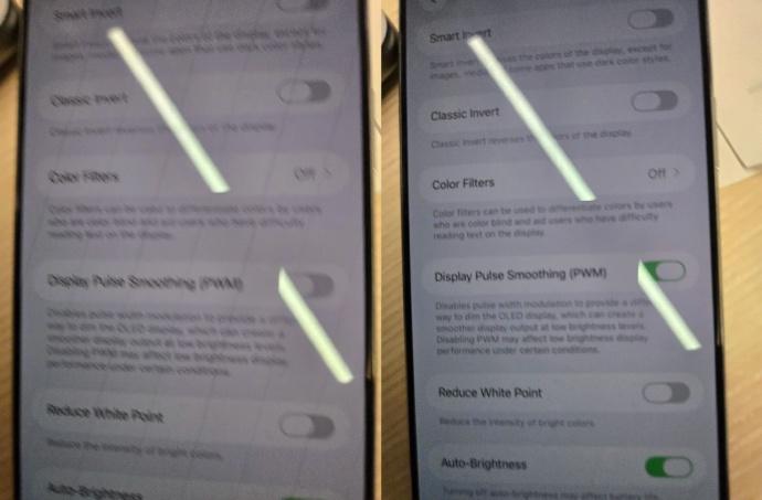 根据外媒曝光的设置，iPhone17系列新增了PWM调光开关的选项，简单来说，i