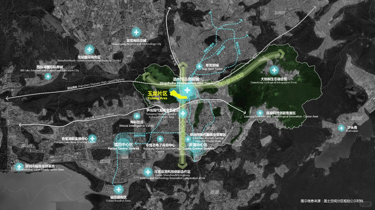 深圳市罗湖玉龙片区规划示意图