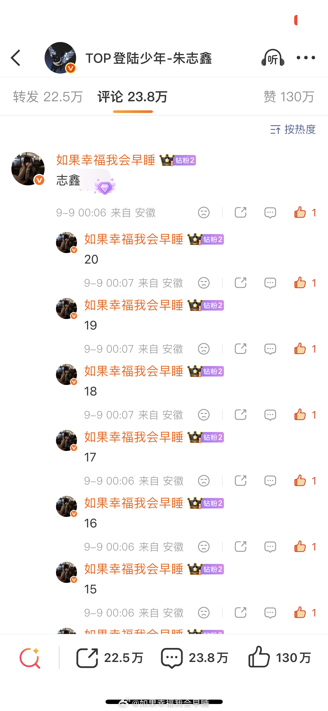 朱志鑫💛朱志鑫的快乐充能站 💙朱志鑫一路向海的少年 今日增🍎和盖楼接龙来啦