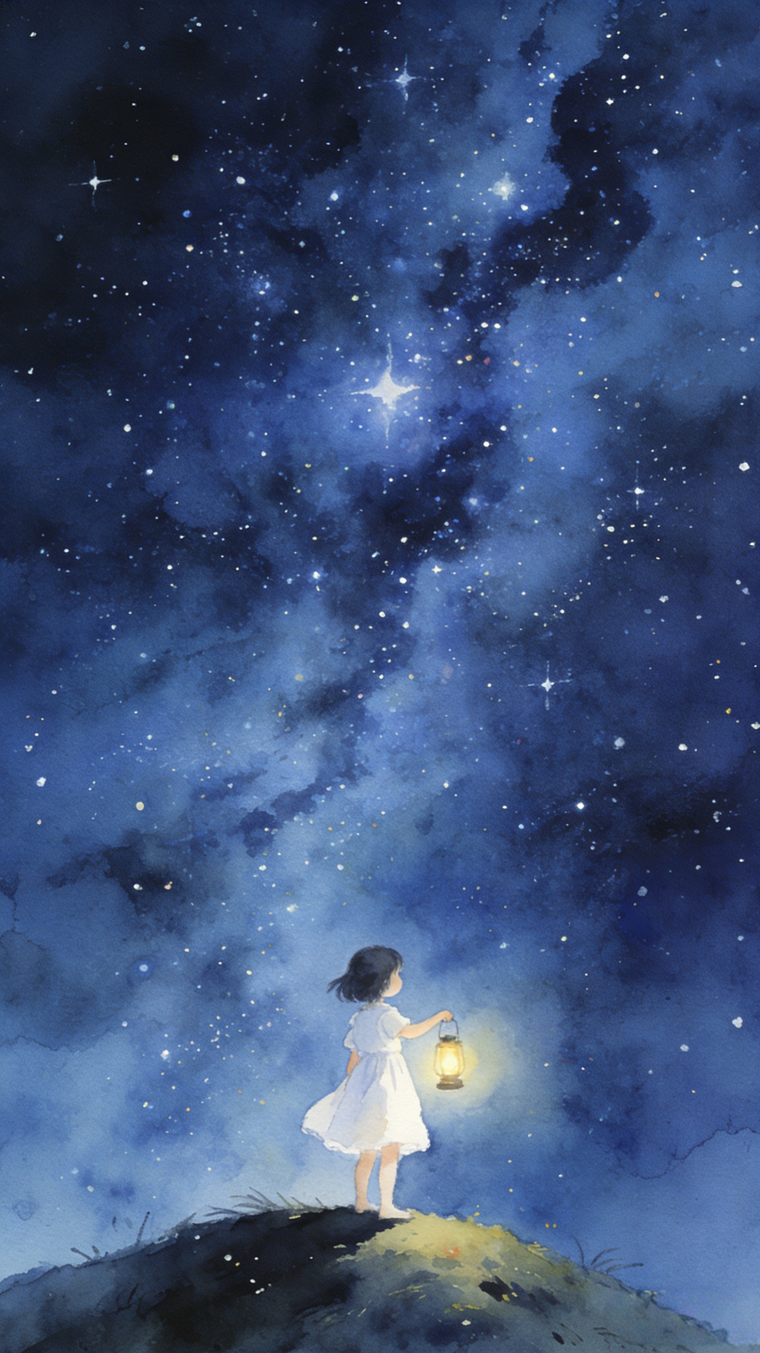 手机壁纸 | 星空今日份治愈，把整片星空和温柔，都装进手机里。 