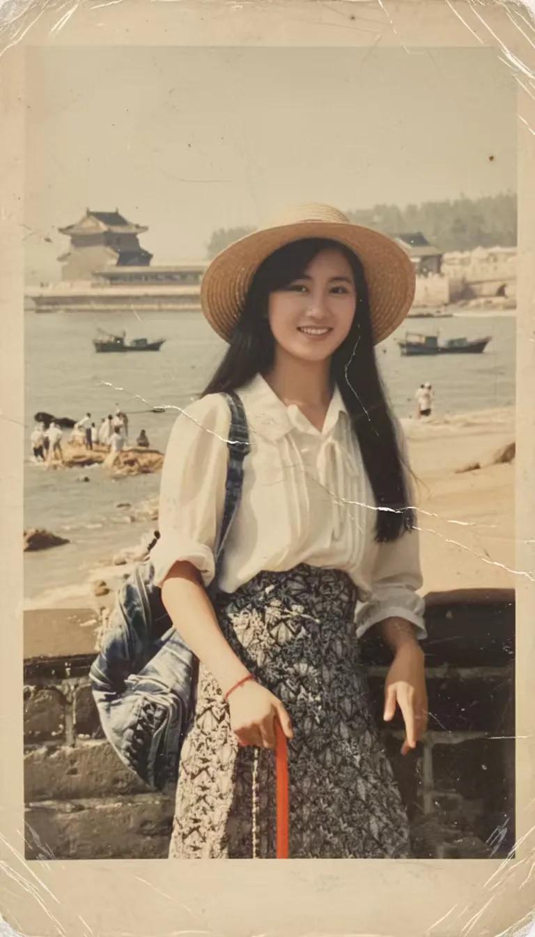 这张照片大概是9几年的时候去海边玩的时候拍下的，那时没网络没有旅游攻略，放假就跟