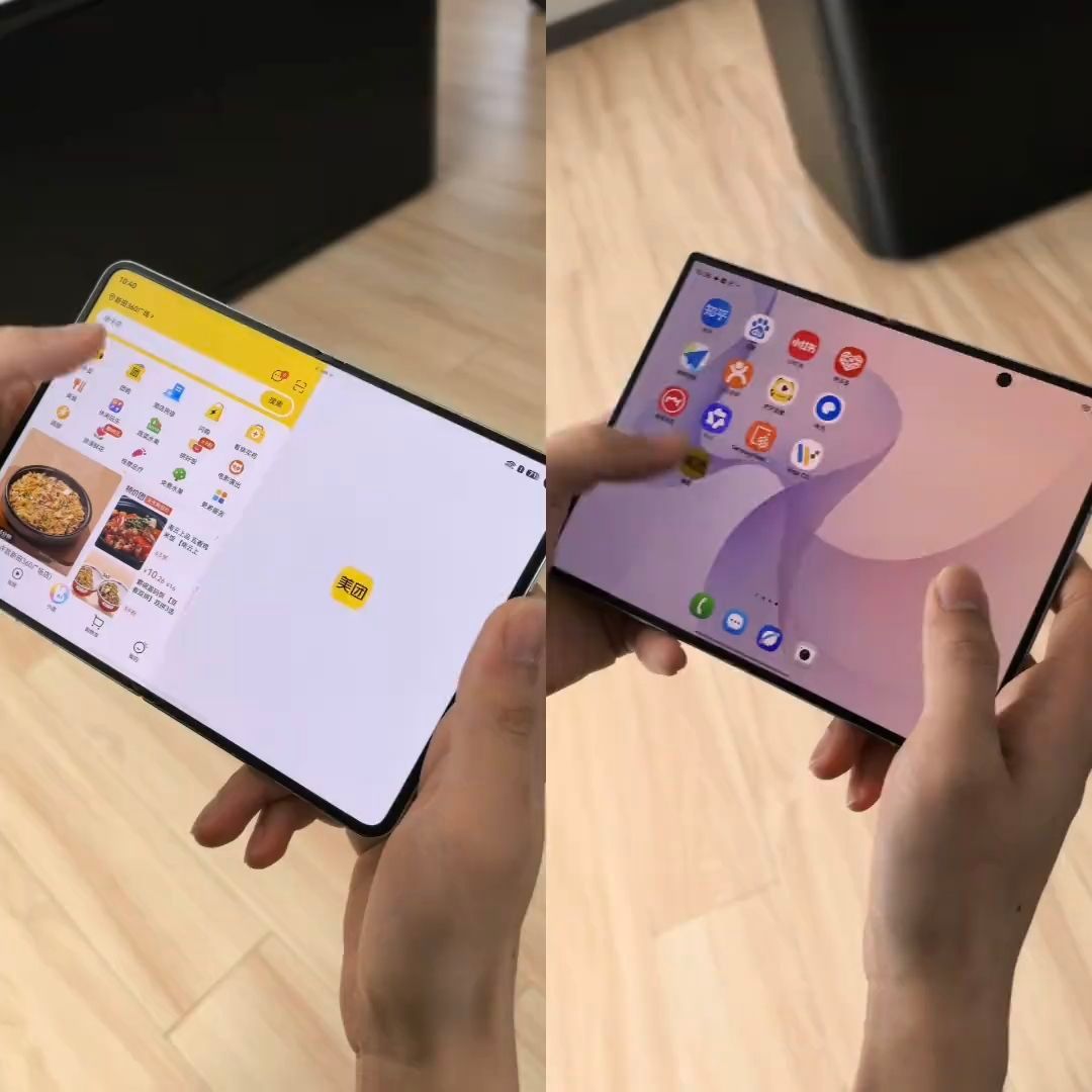 线下摸了摸三星阔折叠，ID 设计、质感真真没话说，尤其摄像头 Deco 处理得堪