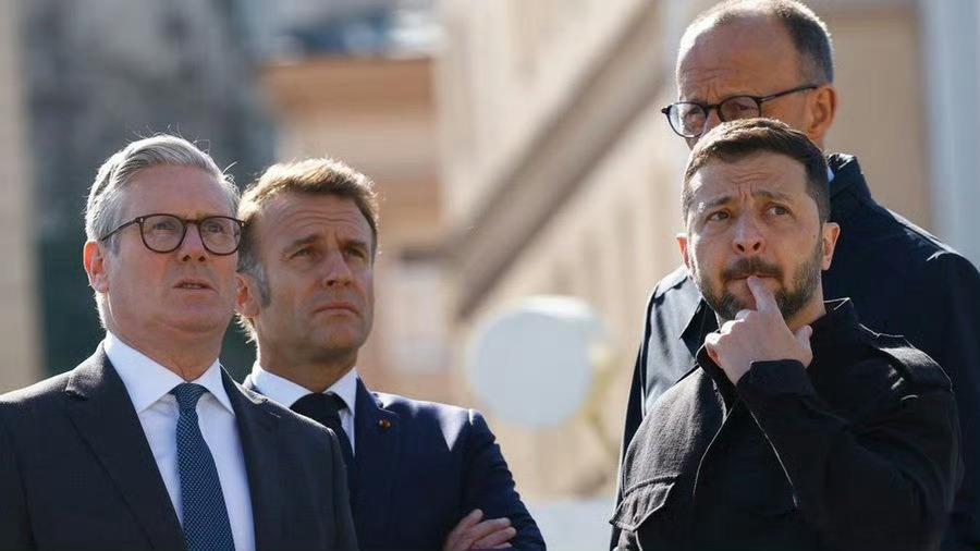 马克龙将在伦敦与英德乌领导会面。法媒说，他要向欧洲盟友通报访华成果。 