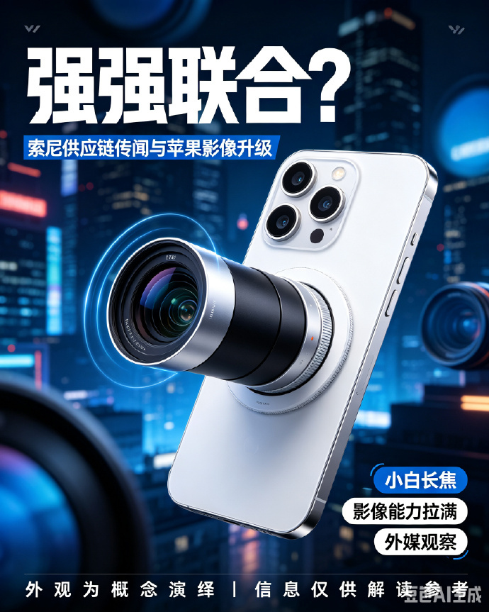 iPhone 18 Pro还没发布影像套装倒是曝光出来了网传都说是索尼给苹果做的