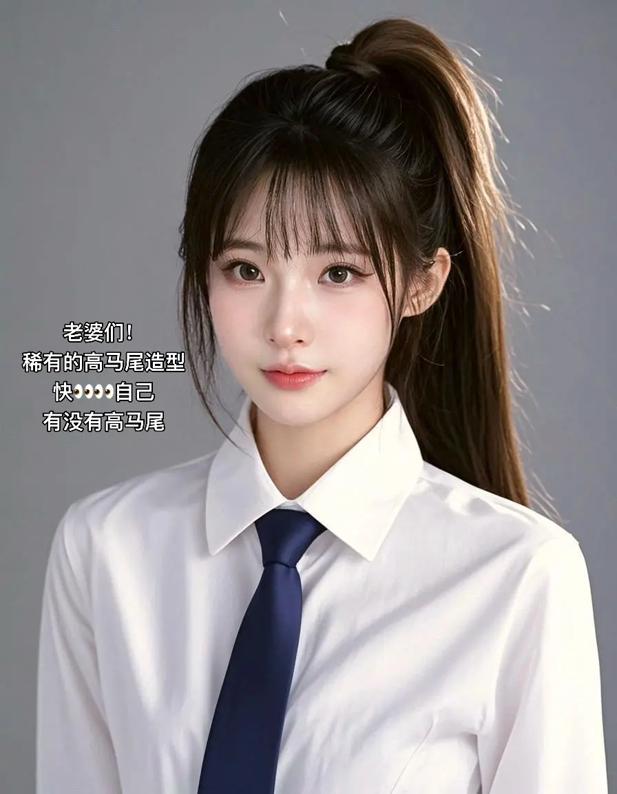 姐妹们！稀有皮肤之高马尾肖像照来咯