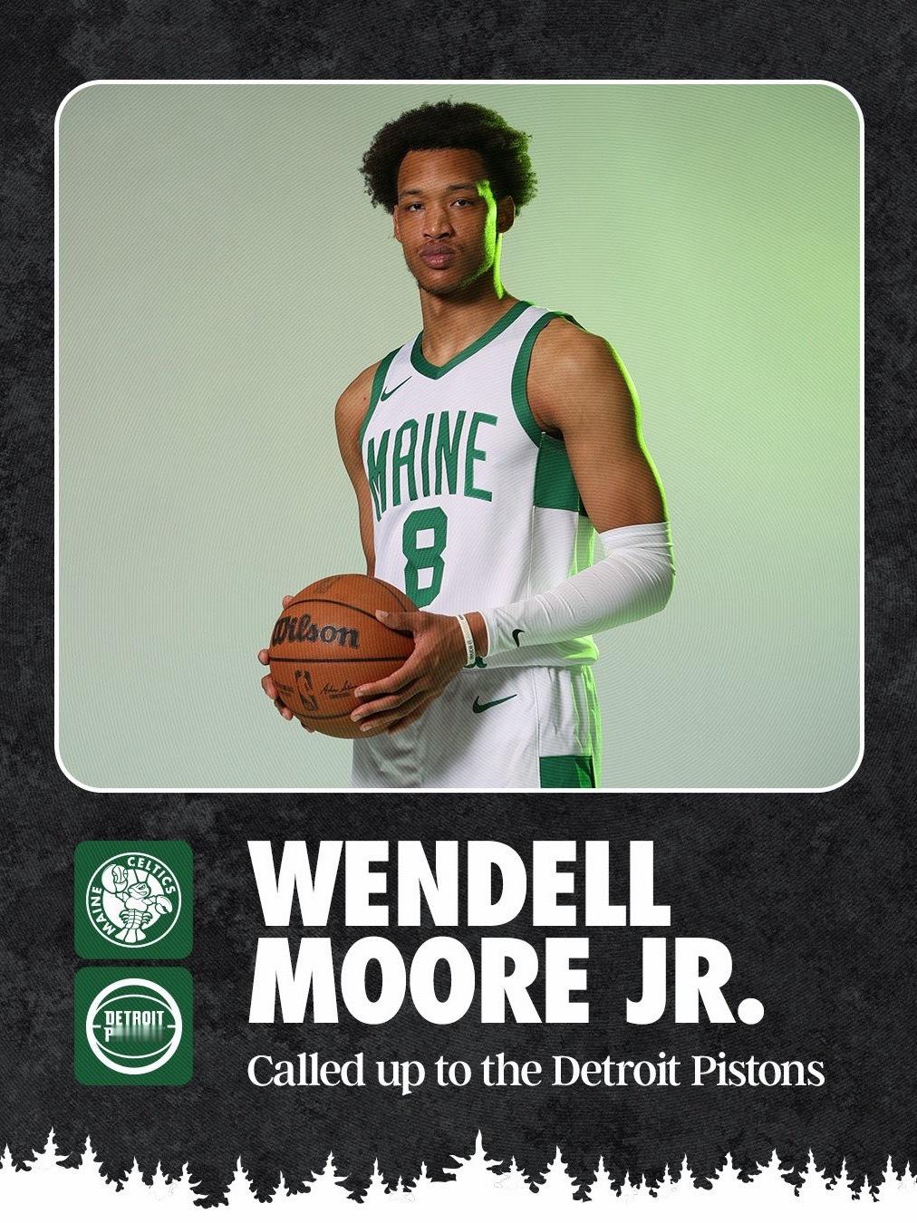 祝贺缅因州凯尔特人队球员Wendell Moore Jr. 与NBA底特律活塞队