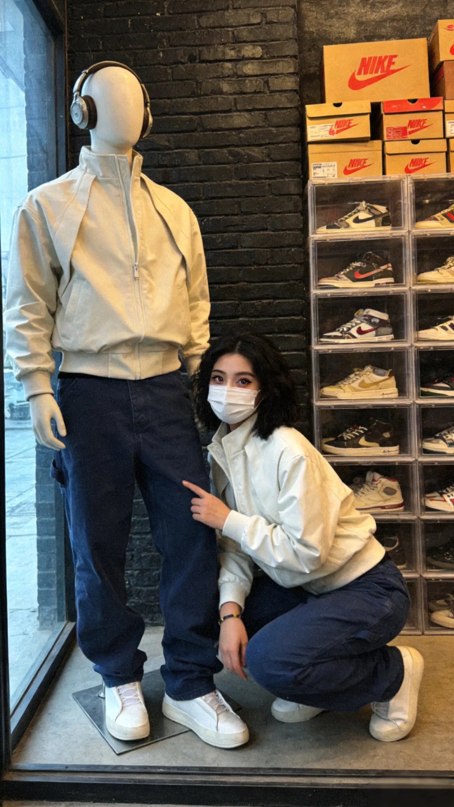 重磅水洗蓝色法工裤美式复古百搭直筒伐木工装休闲裤潮