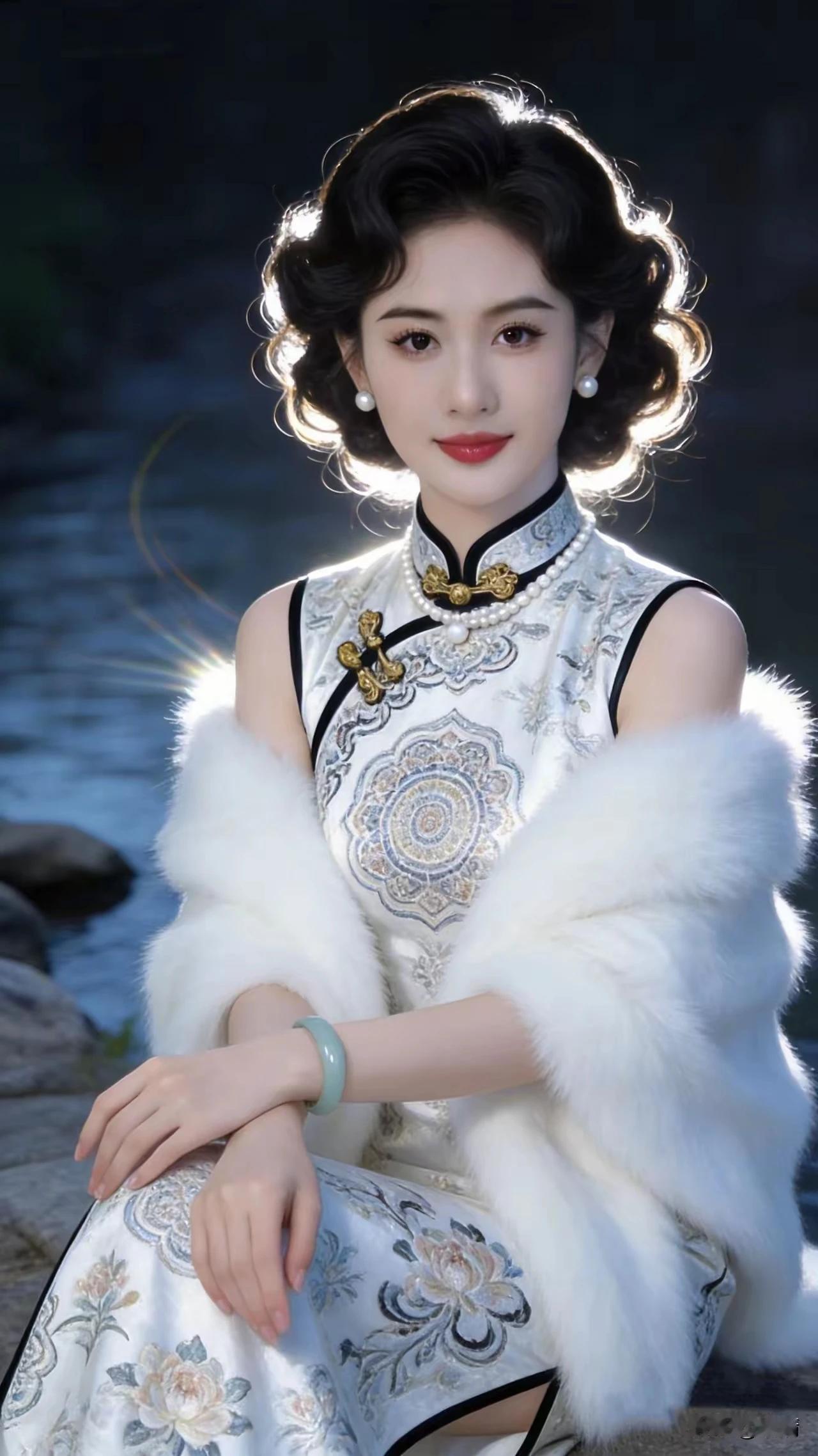 富不攀比穷不忧，
三餐四季乐悠悠。
旗袍美女咱爱看，
秀色可餐不胜收。