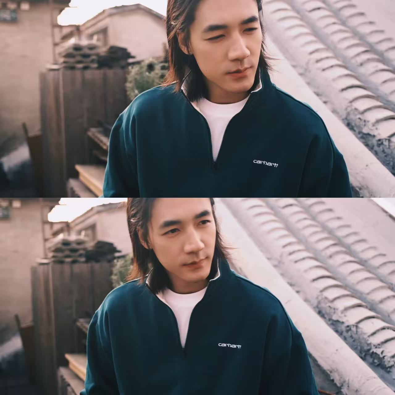 此沙花花女子杀青捧花照 此沙这组捧花照真的每一帧都想截图！抱着花站在阳光下，眼神