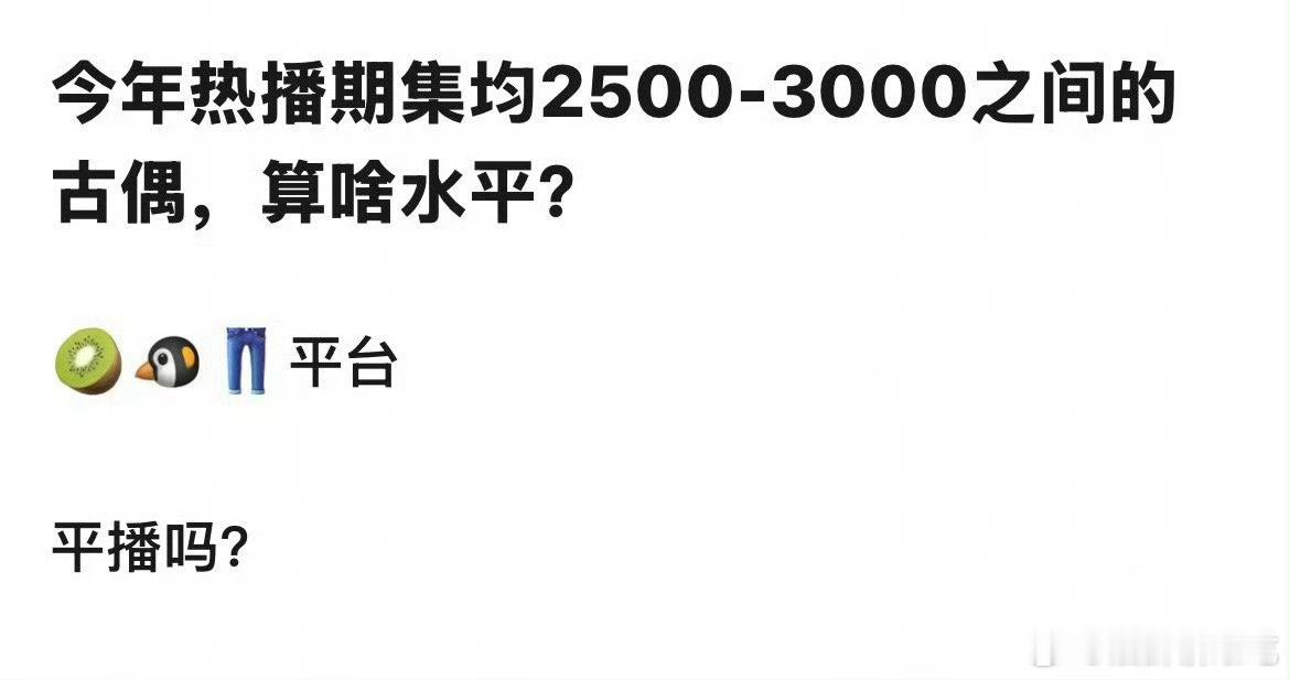 我觉得单看播放量2500+都播得还行，但具体就要看平台看档期看制作了，剧方、平台