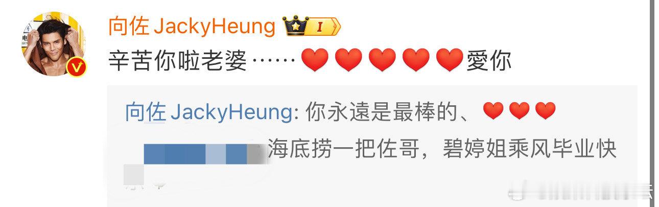 #向佐对郭碧婷说你永远是最棒的#向佐和郭碧婷真的是一对很有爱的夫妻呢，相处也特别