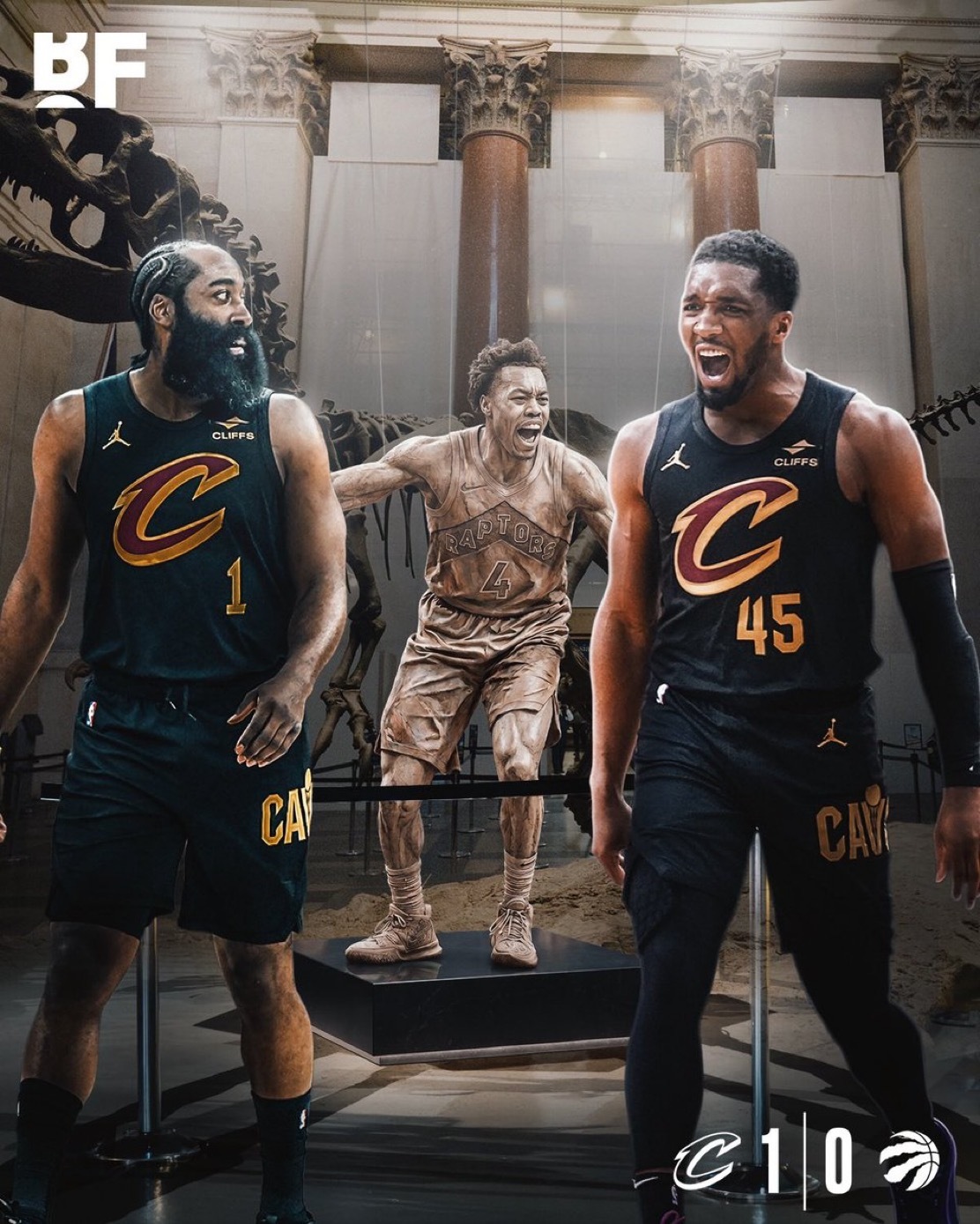 多诺万·米切尔砍下 32 分、3 个篮板和 4 次助攻，骑士队以 126 比 1