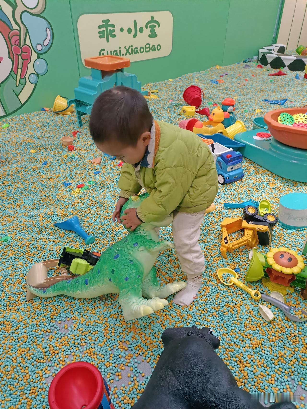 冬日生活打卡季前几天带着孙子出去玩嗨了，他玩得很开心很投入，而我的票票却越来越少