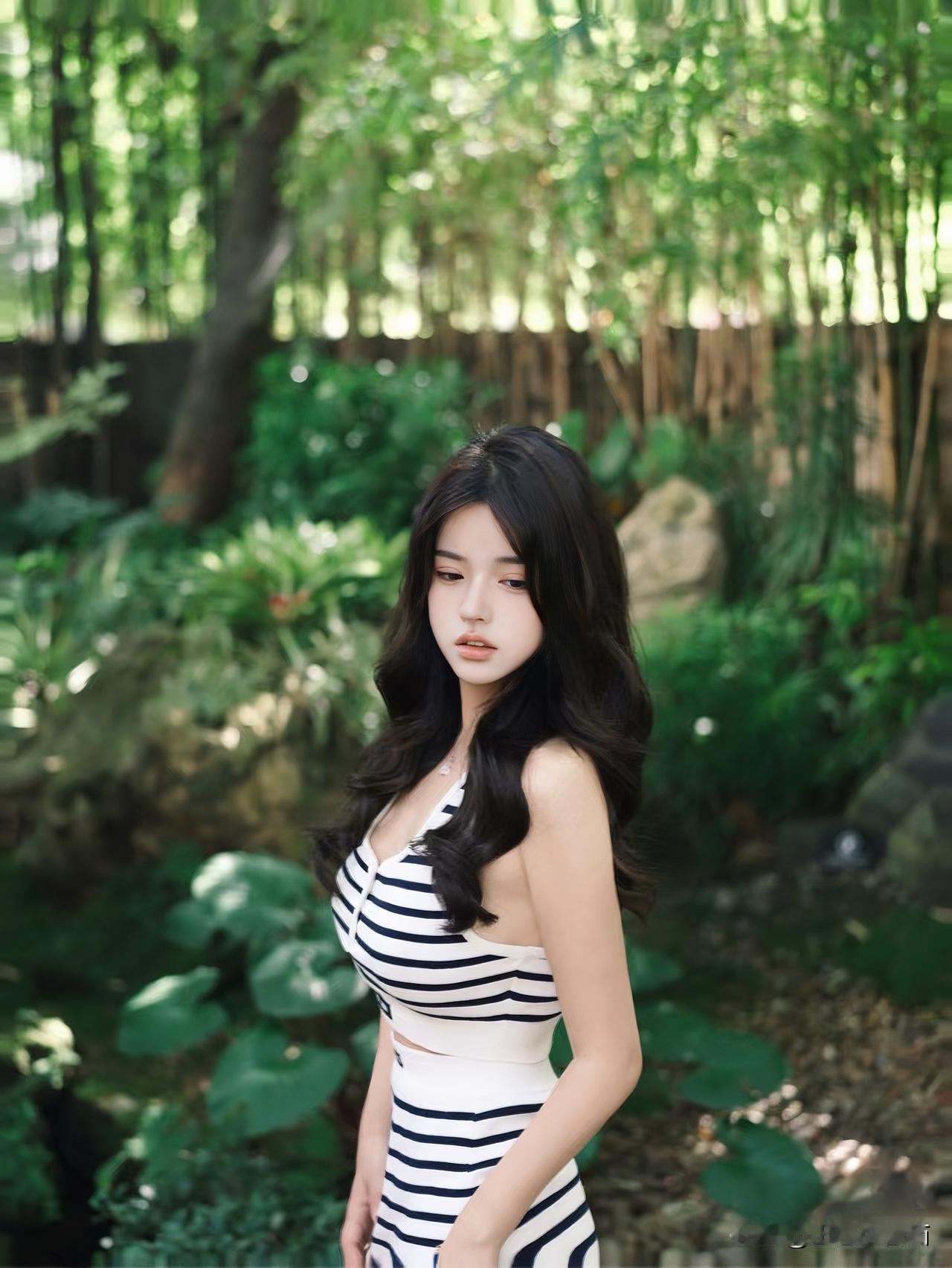 『光影诗行ℓ阳光下的少女』
黑白经纬织就的序章，发丝轻扬，眸中藏着未诉的温柔。