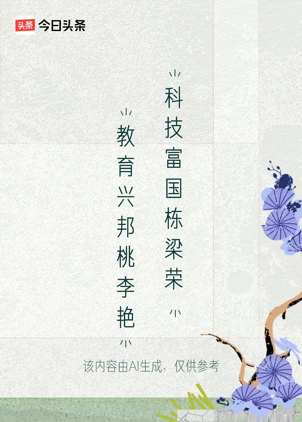 文学创作大会 这对联“教育兴邦桃李艳，科技富国栋梁荣”对仗工整，意境也很棒。教育