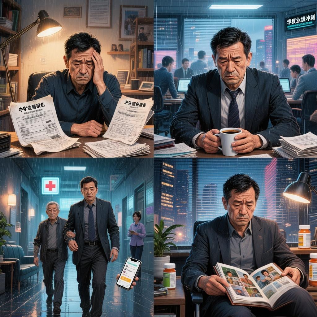 中年人的压力，藏在“上有老下有小”的责任里，裹在“不敢停不能退”的焦虑中

父母