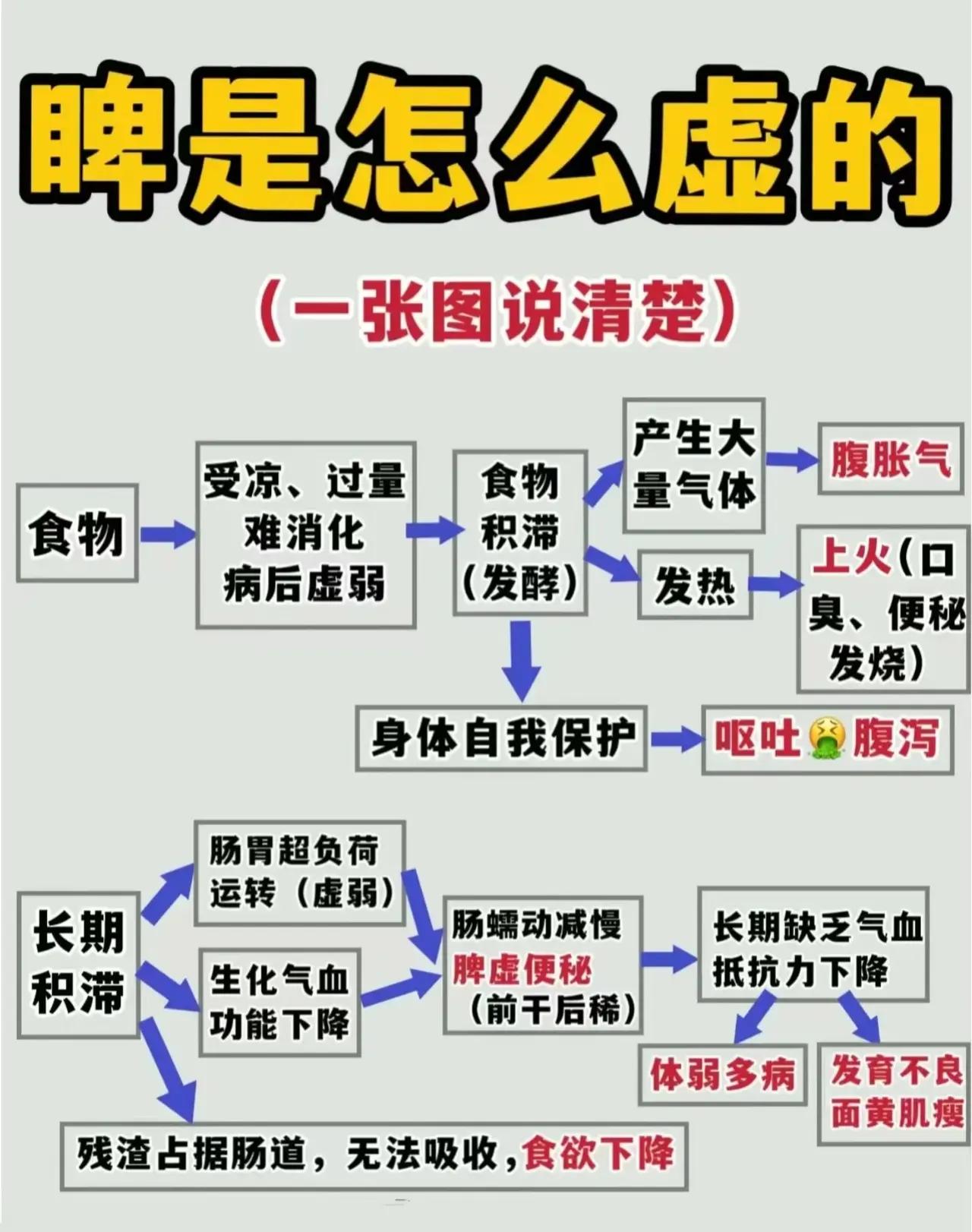 脾虚竟有六种之多，一张图让你秒懂脾虚的奥秘，还有中成药推荐哦！快来看看吧！

脾