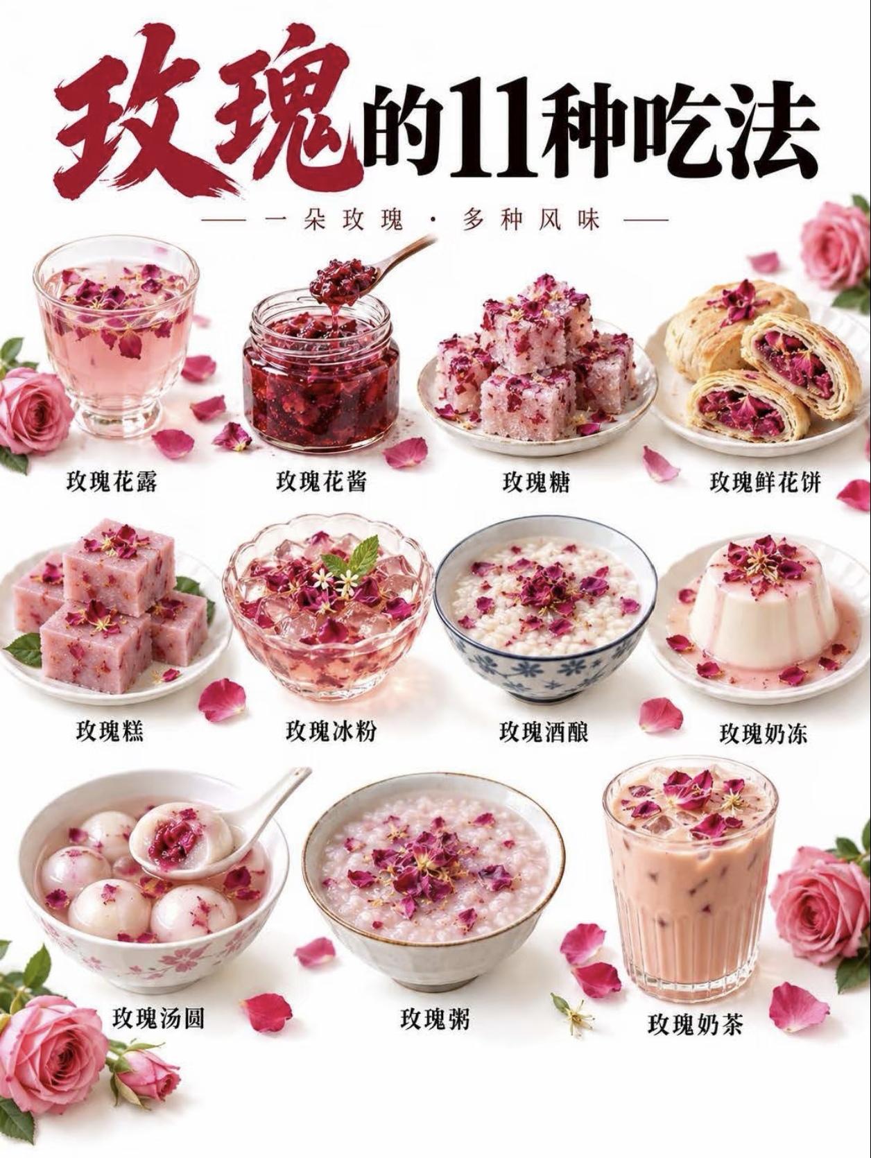 玫瑰花的11种吃法