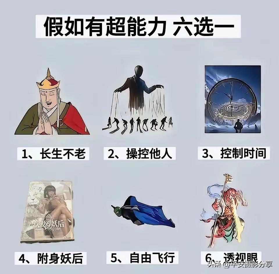 超能力六选一，你选哪个？🔮🌟